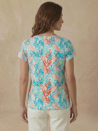 Tee-shirt col V en coton