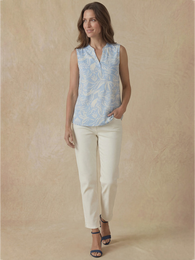 Blouse fluide sans manches
