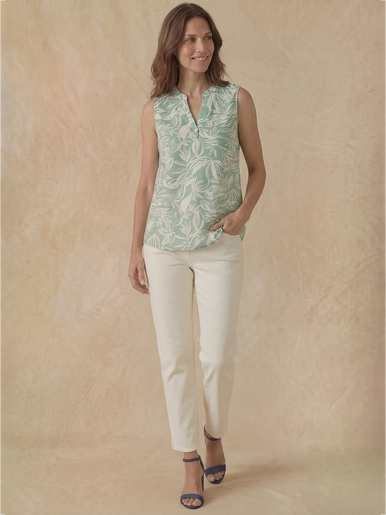 Blouse fluide sans manches