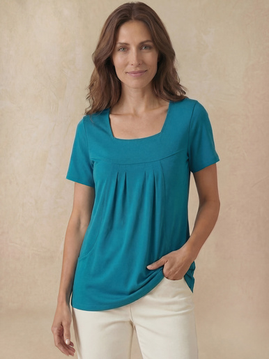 Tee-shirt ample encolure carrée