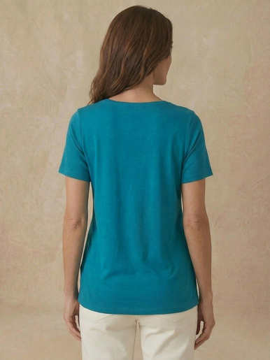 Tee-shirt ample encolure carrée