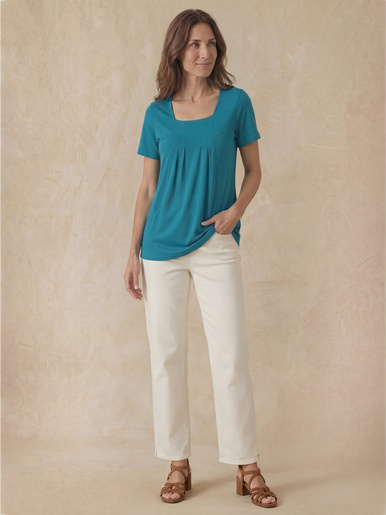 Tee-shirt ample encolure carrée