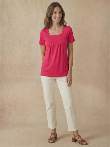 Tee-shirt ample encolure carrée