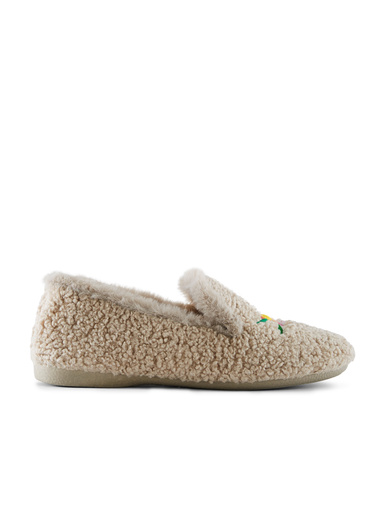 Pantoufles maille bouclette