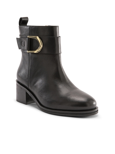 Bottines bout rond à zip