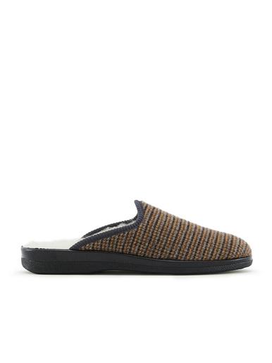 Mules mixtes fourrées