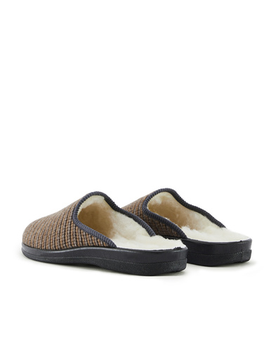 Mules mixtes fourrées