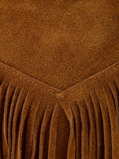 Sac à franges en cuir