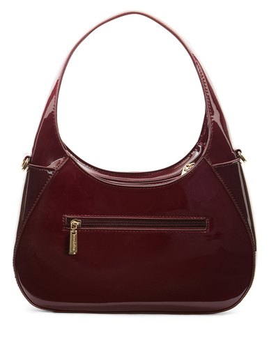 Pochette vernie à bandoulière