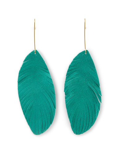Boucles d'oreilles plumes