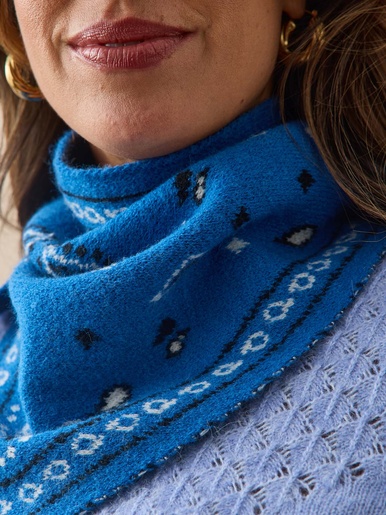Bandana triangulaire maille douce
