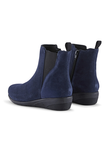 Boots compensées zippées et élastiquées