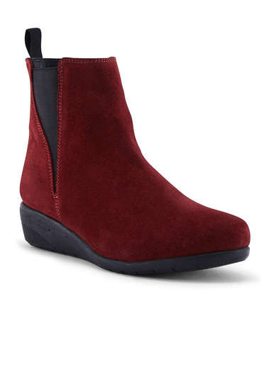 Boots compensées zippées et élastiquées