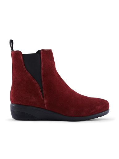 Boots compensées zippées et élastiquées