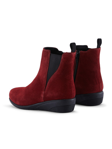 Boots compensées zippées et élastiquées