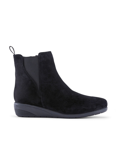 Boots compensées zippées et élastiquées
