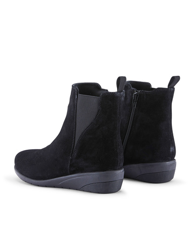 Boots compensées zippées et élastiquées