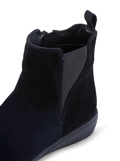 Boots compensées zippées et élastiquées