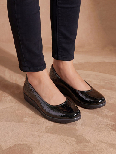 Ballerines cuir semelle amovible