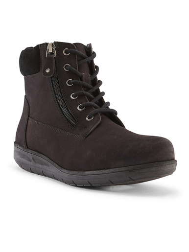 Bottines à lacets et zips