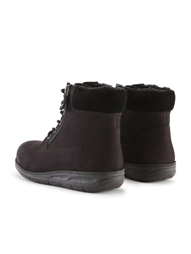 Bottines à lacets et zips