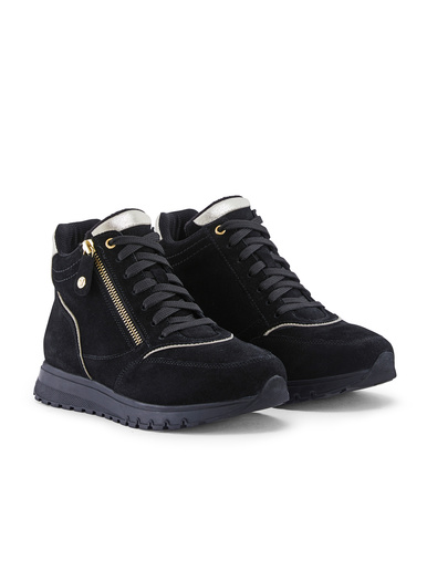 Baskets montantes lacets et zip