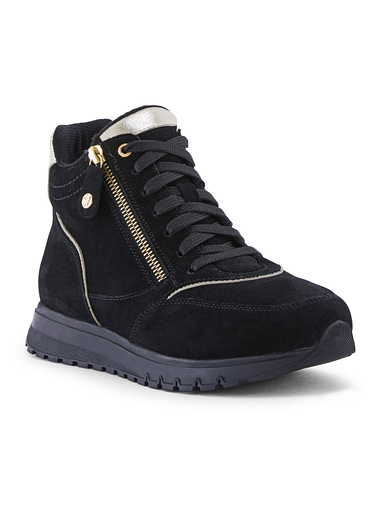 Baskets montantes lacets et zip