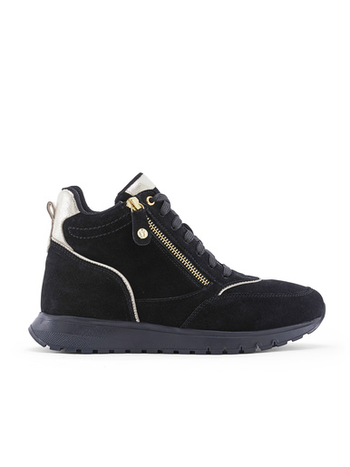 Baskets montantes lacets et zip
