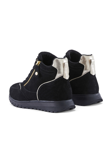 Baskets montantes lacets et zip