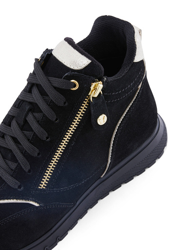 Baskets montantes lacets et zip