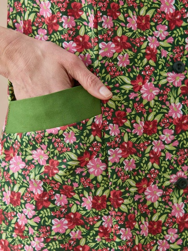 Tablier sans manches tout boutonné
