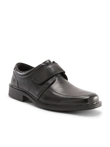 Derbies à scratchs en cuir
