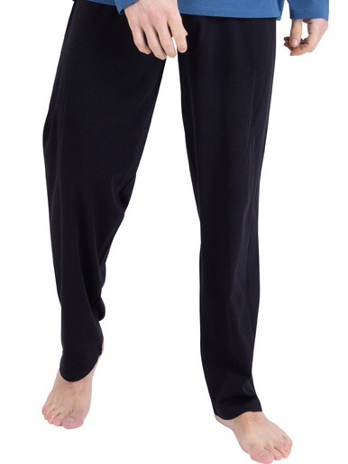 Pyjama Ecopack Sérigraphie - Athéna - Bleu lavande/noir