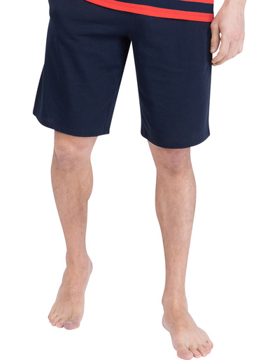 Pyjacourt rayures Ocean Club - Athéna - Rayures rouge et marine/marine