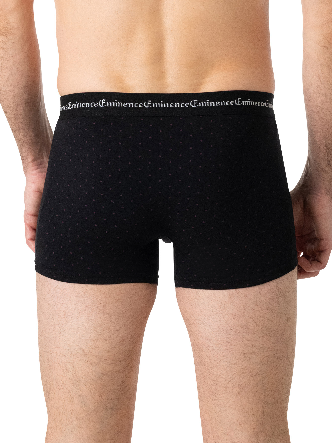 Lot de 3 boxers Business Print - Eminence - Prune