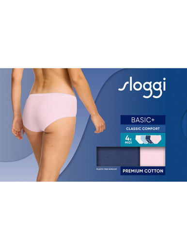 Lot de 4 slips midi Basic +