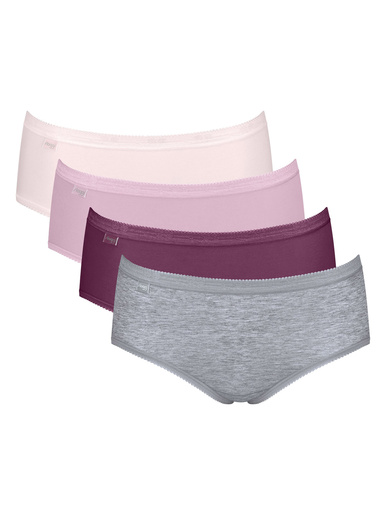 Lot de 4 slips midi Basic +