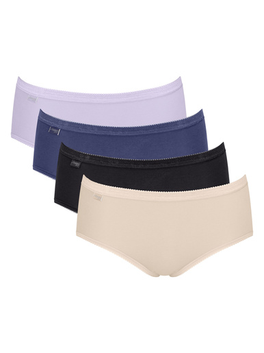 Lot de 4 slips midi Basic +