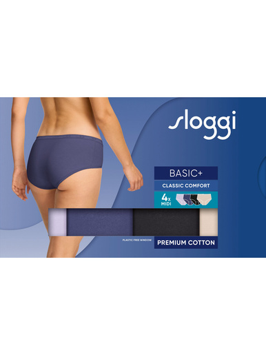 Lot de 4 slips midi Basic +