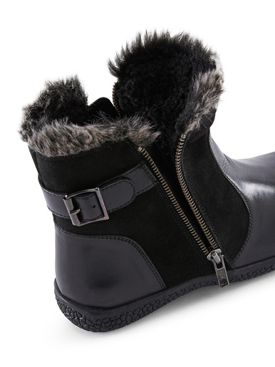 Boots fourrées à double zip