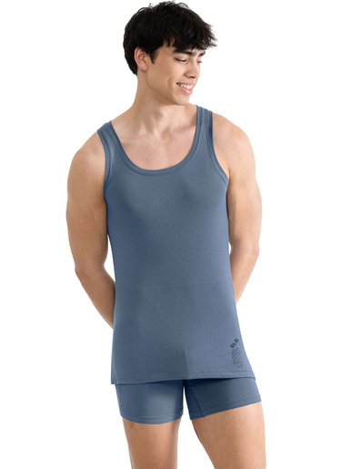 Débardeur SLG Base Soft - Sloggi - Bleu jean