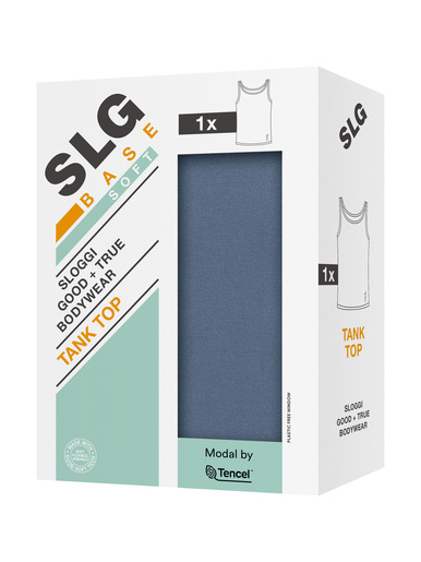 Débardeur SLG Base Soft - Sloggi - Bleu jean