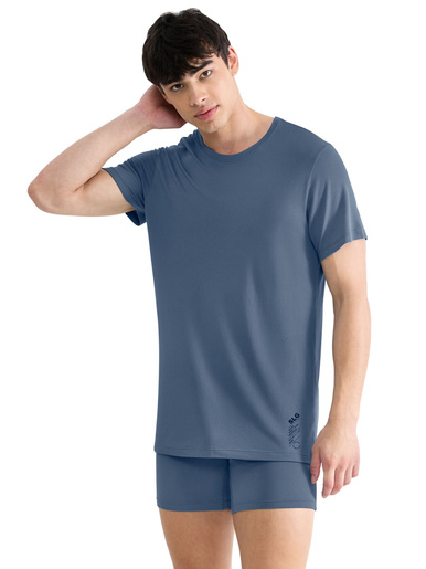 Tee-shirt SLG Base Soft - Sloggi - Bleu jean