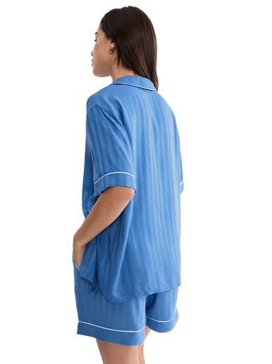 Chemise boyfried Amourette Jacquard