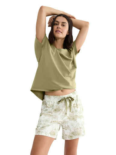 Short de pyjama Mix & Match - Triumph - Imprimé fleurs vert