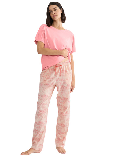Pantalon de pyjama Mix & Match - Triumph - Imprimé fleurs rose