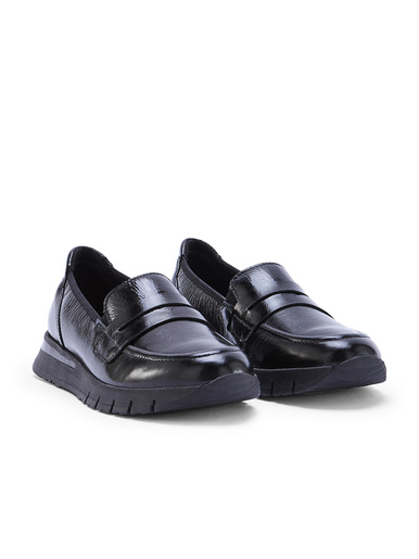 Mocassin cuir semelle compensée