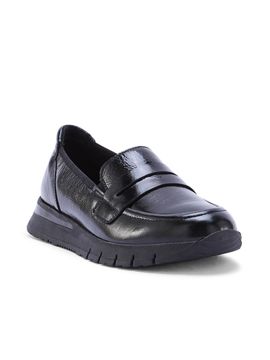 Mocassin cuir semelle compensée