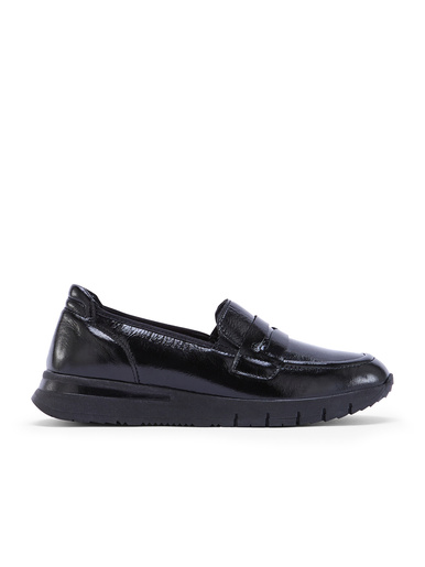 Mocassin cuir semelle compensée