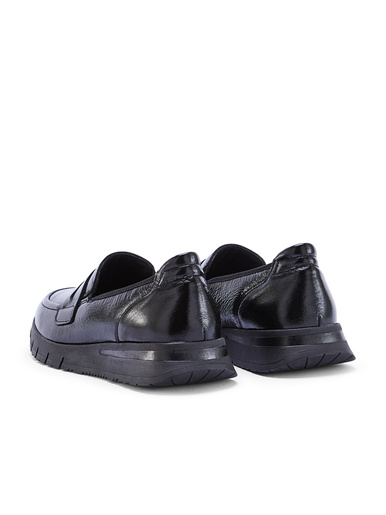 Mocassin cuir semelle compensée